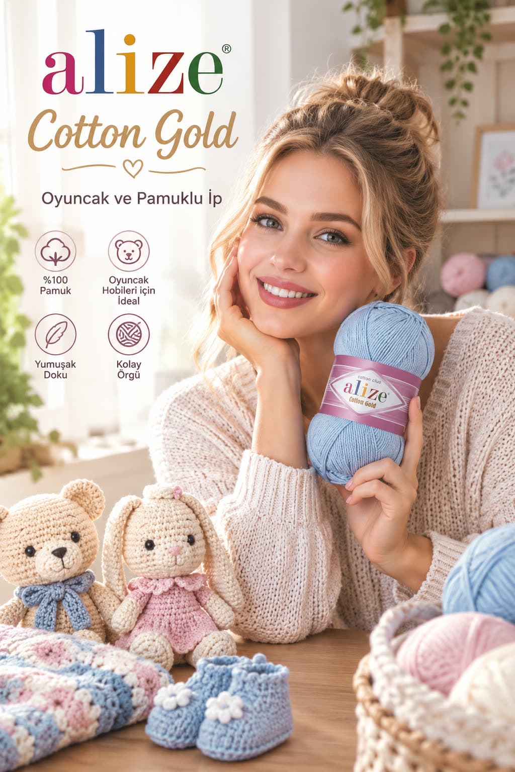 Alize Cotton Gold — pamuklu iplik