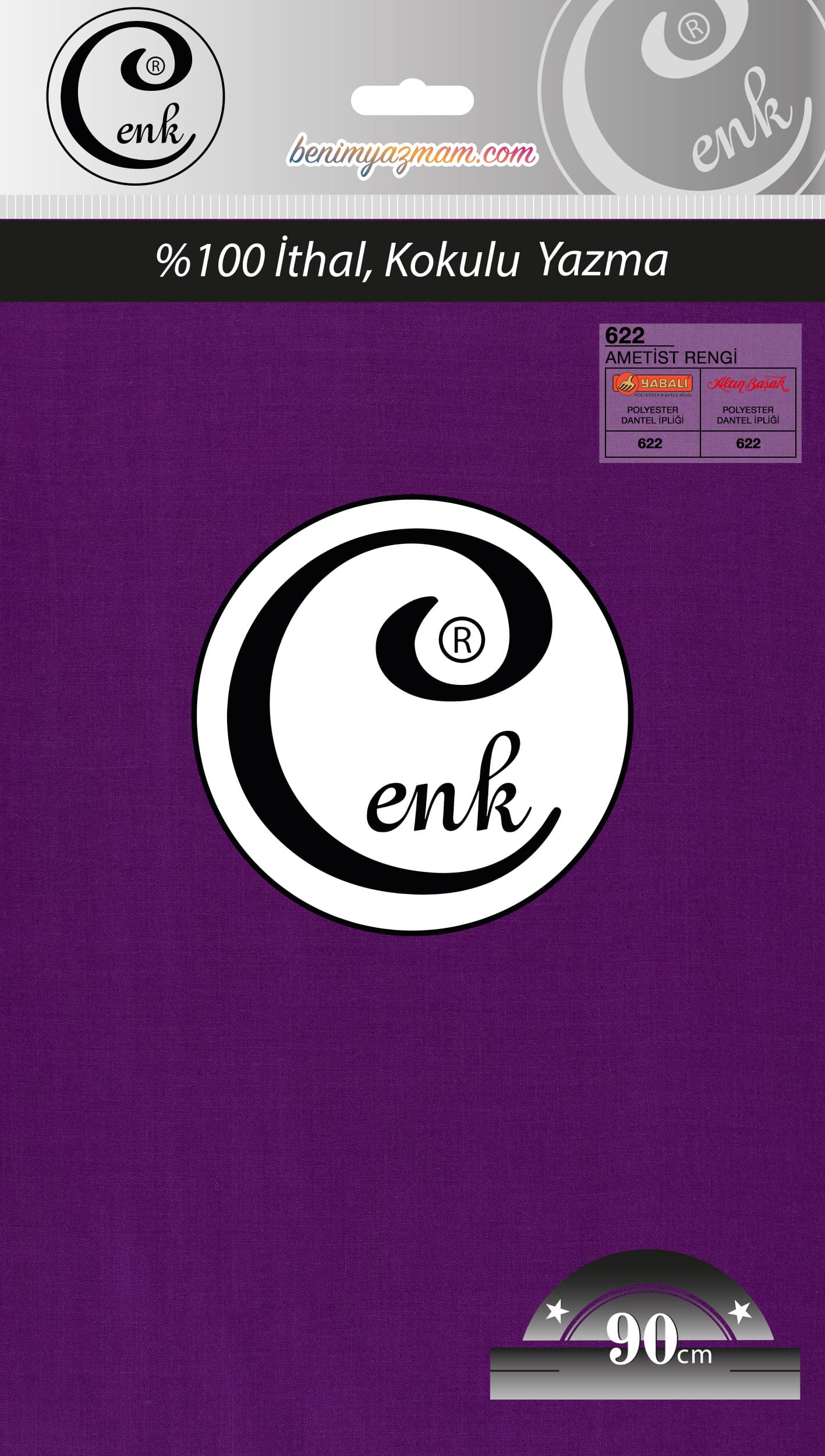 CENK YAZMA 90cm AMETİST TEKLİ POŞET YAZMA (302-622)