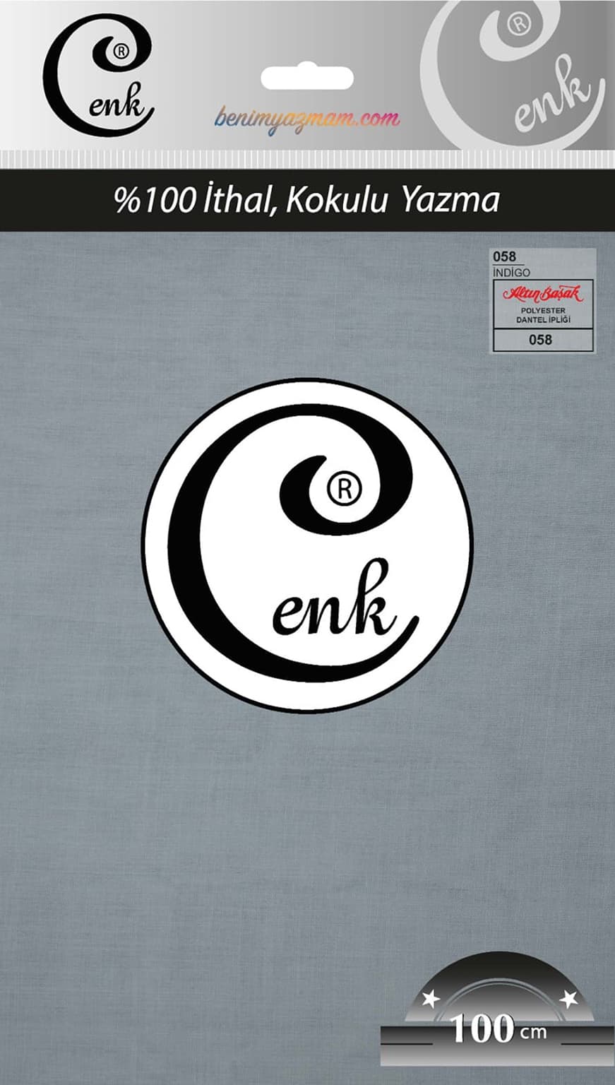 CENK YAZMA 100cm İNDİGO TEKLİ POŞET YAZMA (301-058)