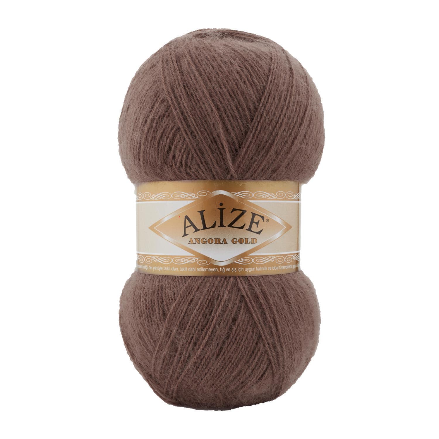 Alize Angora Gold 493 Kahve Yelek ve Şal İpi