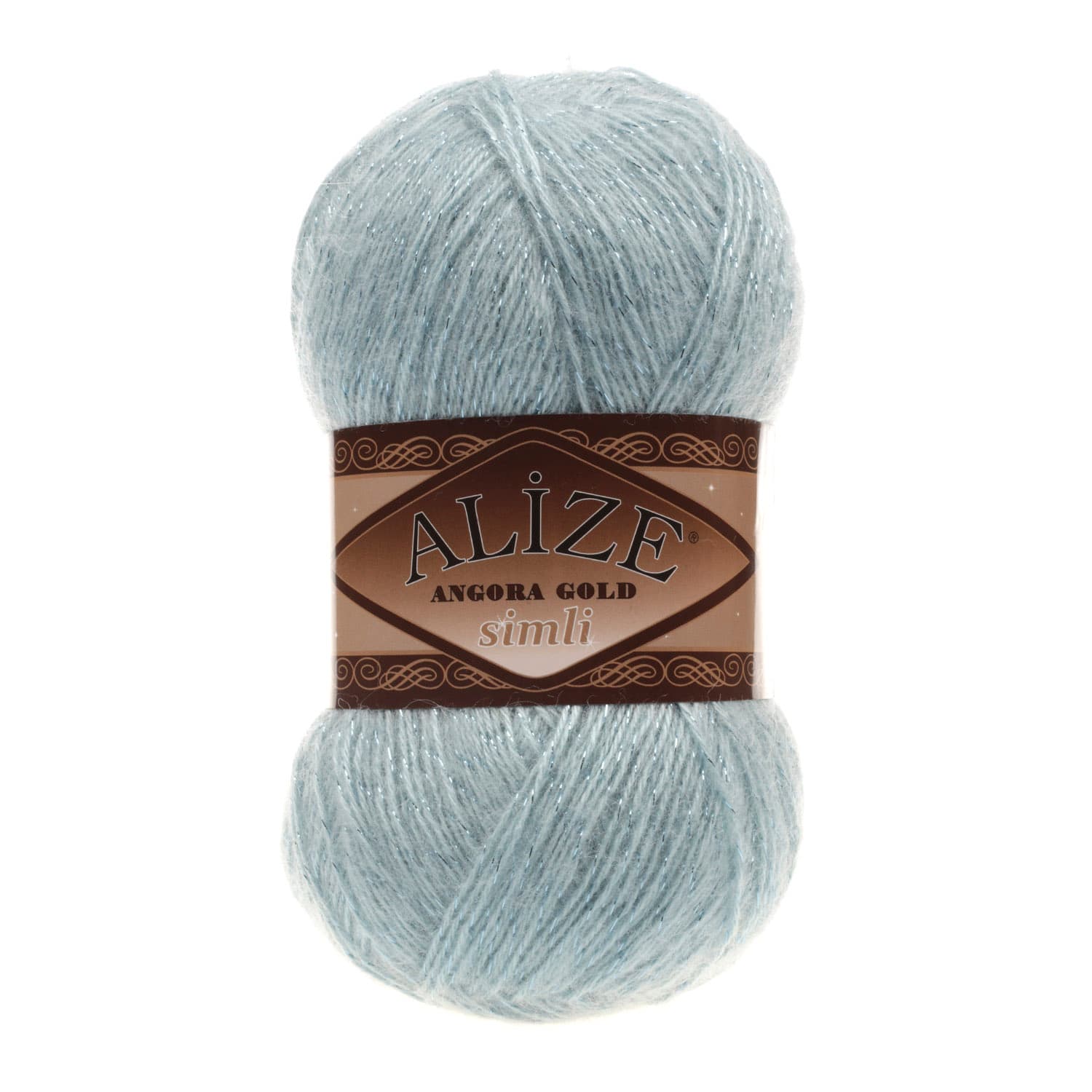 Alize Angora Gold Simli 114 Mint Yelek ve Şal İpi