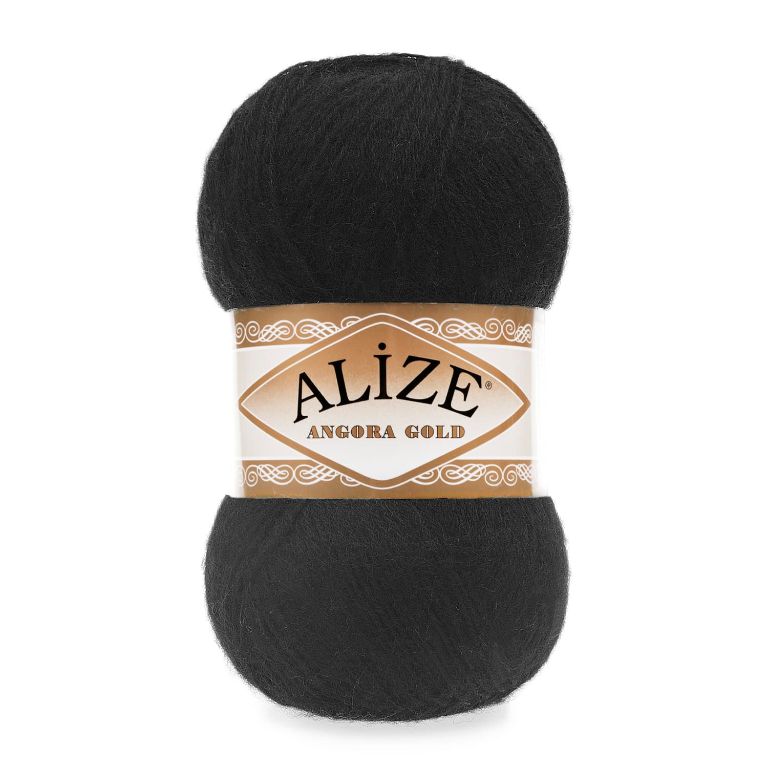 Alize Angora Gold 60 Siyah Yelek ve Şal İpi