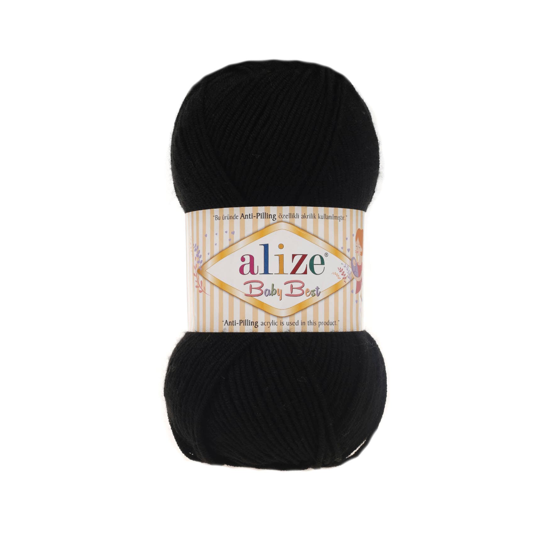 Alize Baby Best 60 Siyah Bebe Yünü