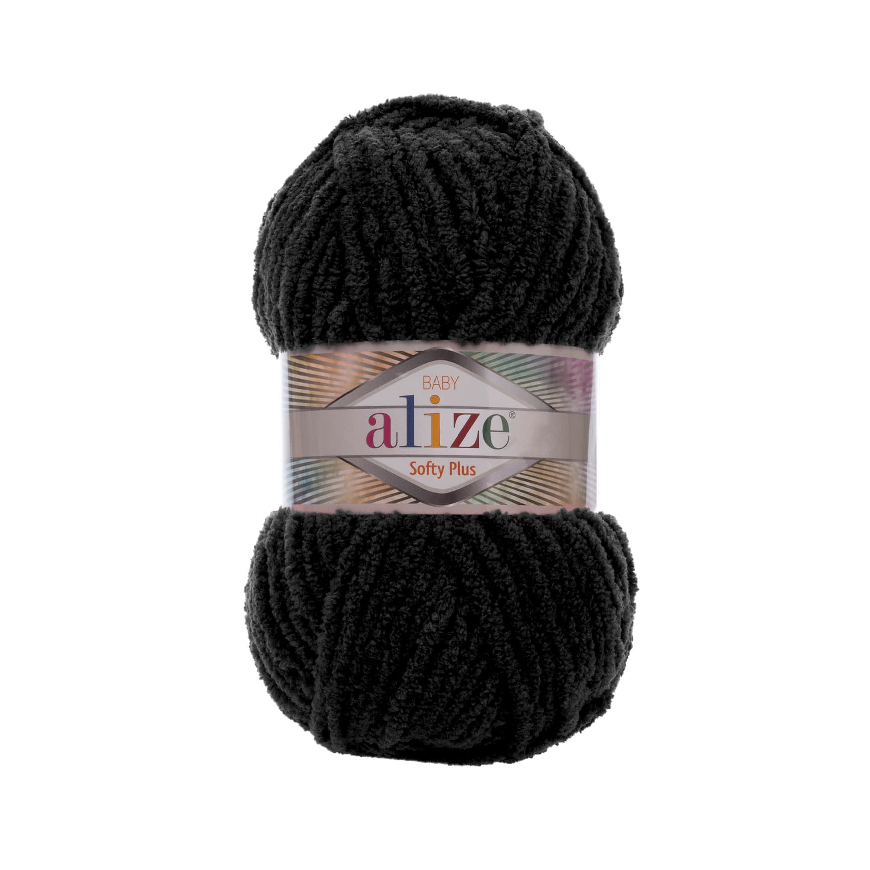 Alize Softy Plus 60 Siyah Kadife İp