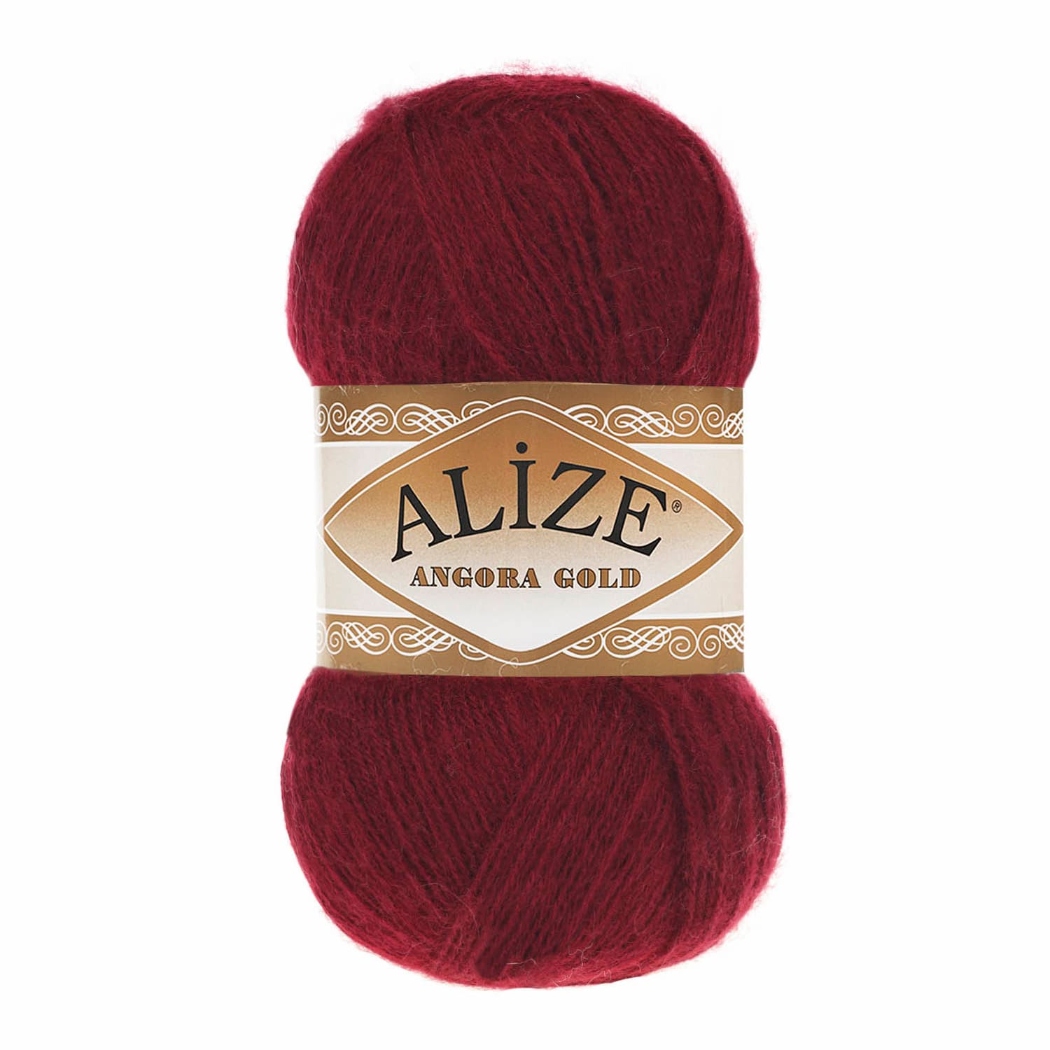 Alize Angora Gold 57 Bordo Yelek ve Şal İpi