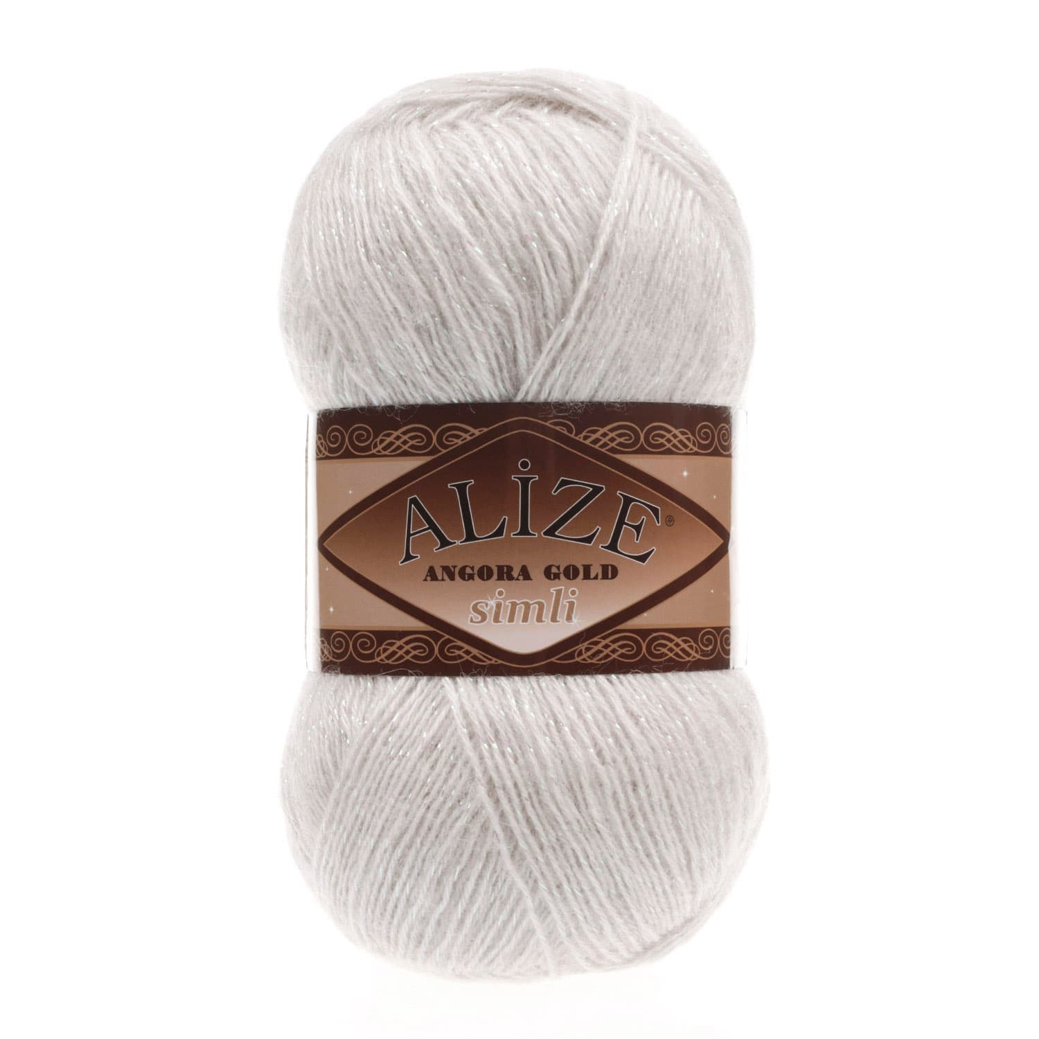 Alize Angora Gold Simli 599 Kemik Yelek ve Şal İpi