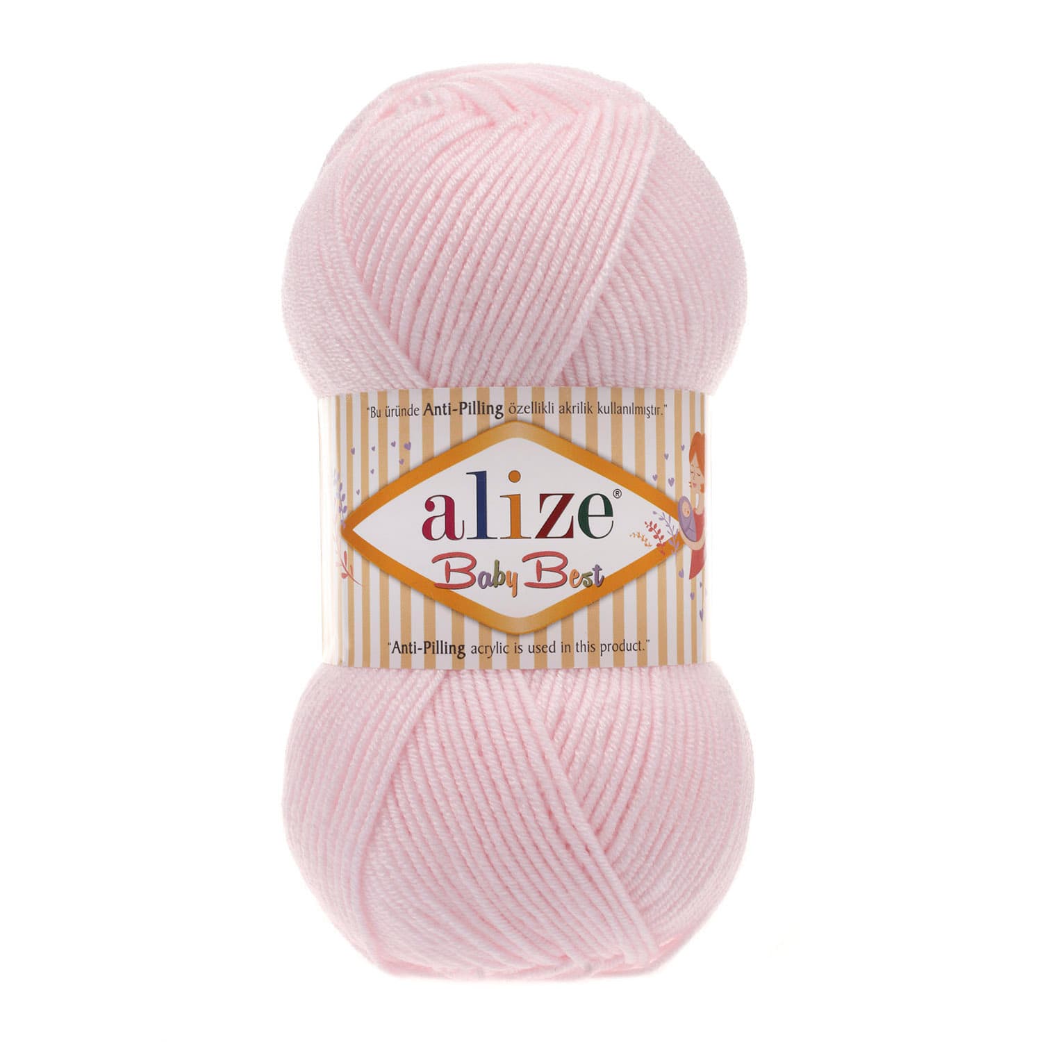 Alize Baby Best 184 Uçuk Pembe Bebe Yünü