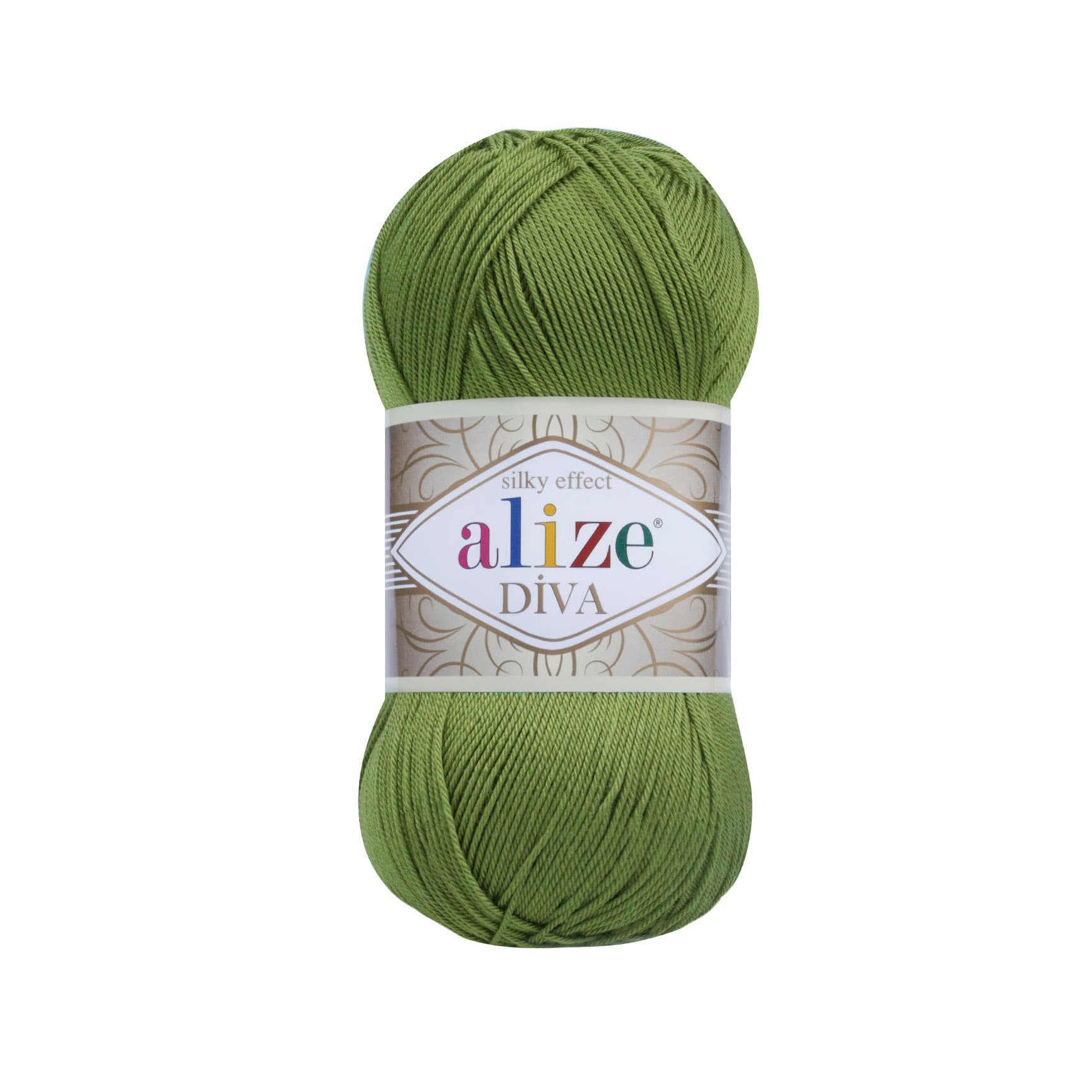 Alize Diva 210 Yeşil Sılky Effect 100 Gr Örgü İpi