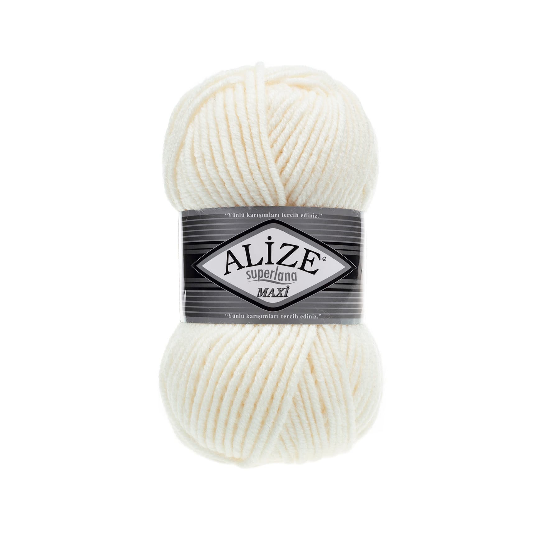 Alize Superlana Maxi 62 Krem Yünlü Örgü İpi