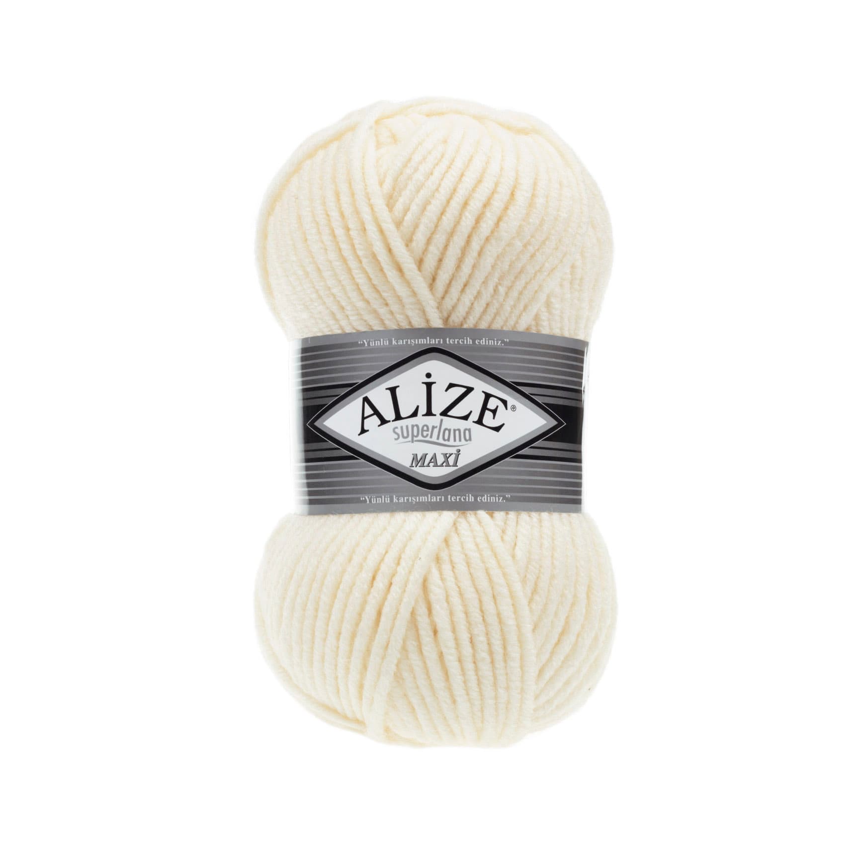 Alize Superlana Maxi 1 Krem Yünlü Örgü İpi