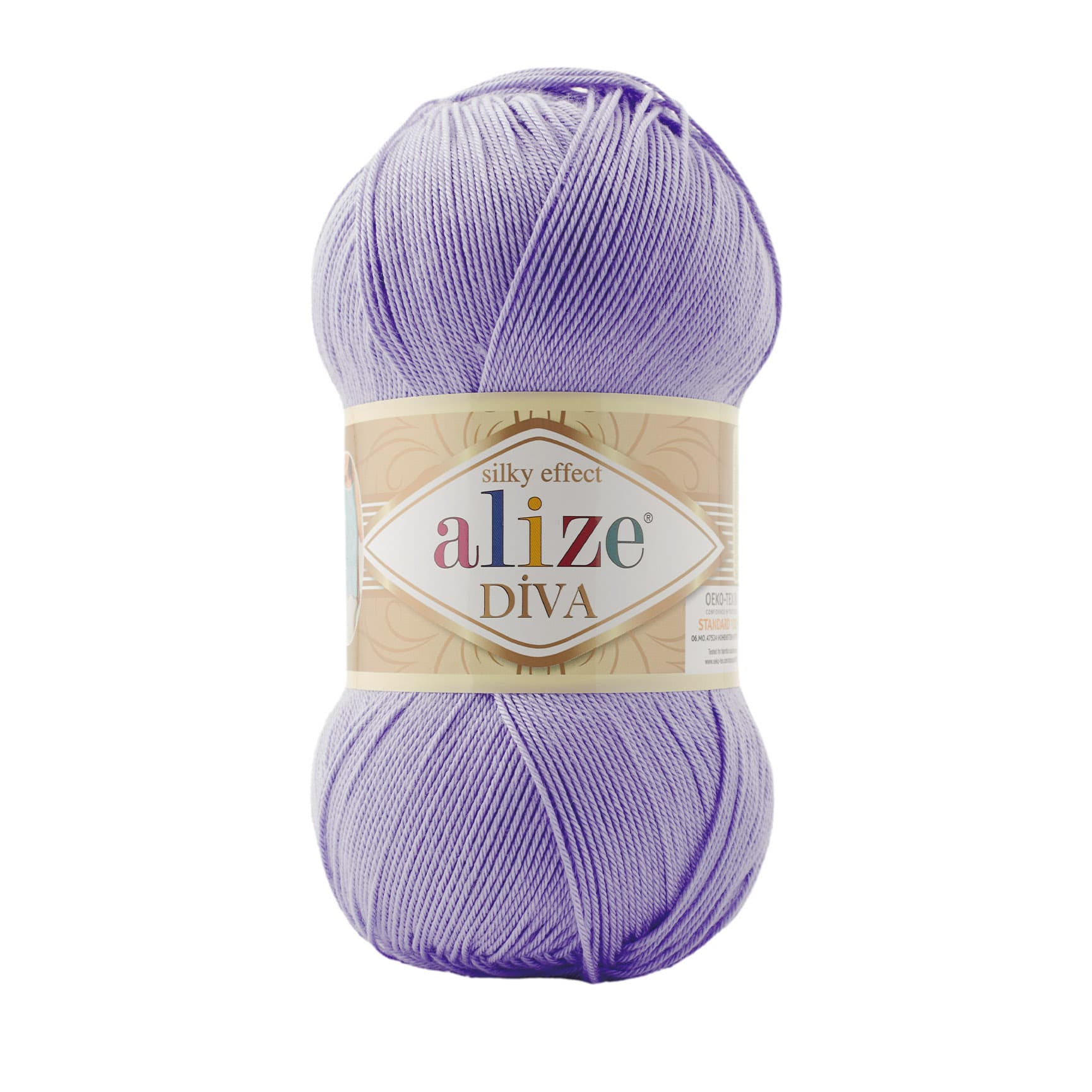 Alize Diva 158 Lila Sılky Effect 100 Gr Örgü İpi