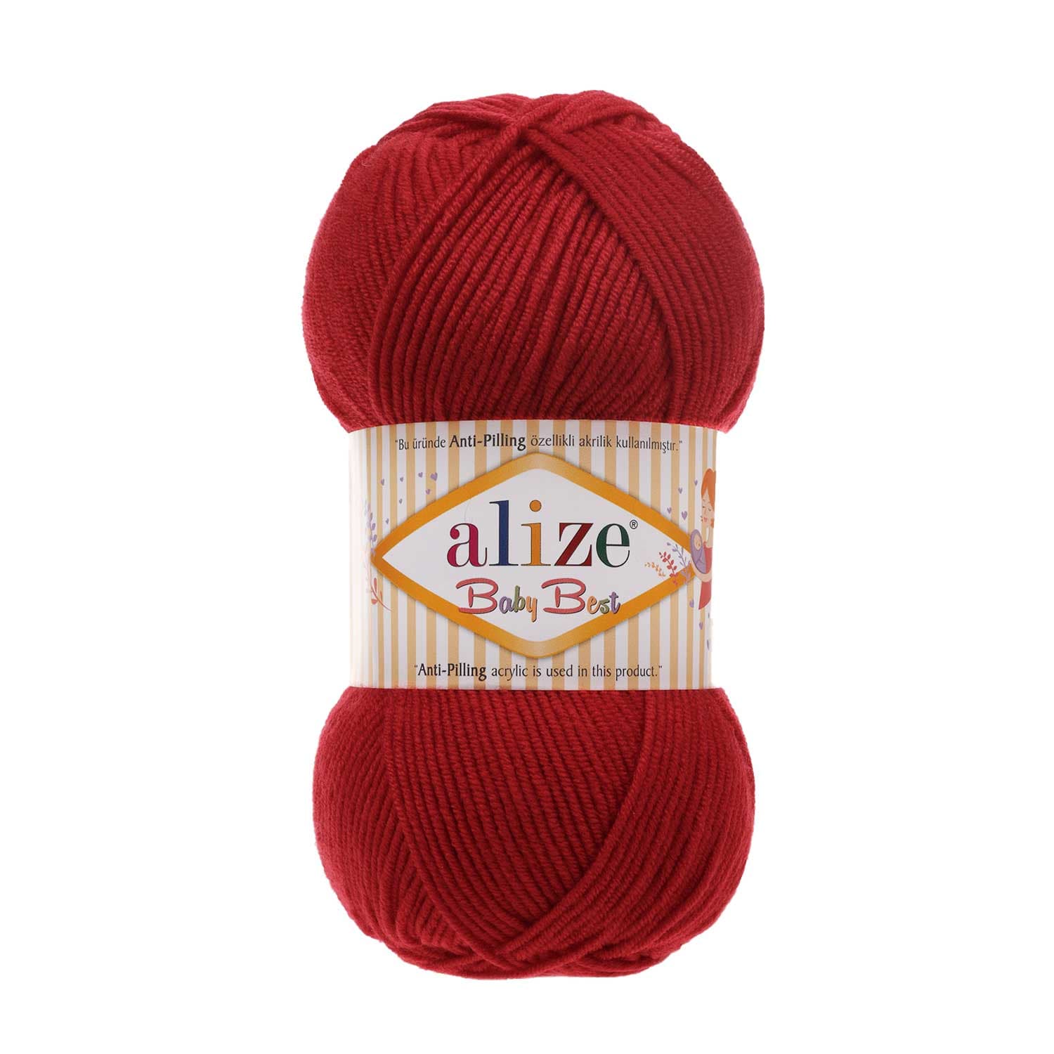 Alize Baby Best 106 Kırmızı Bebe Yünü