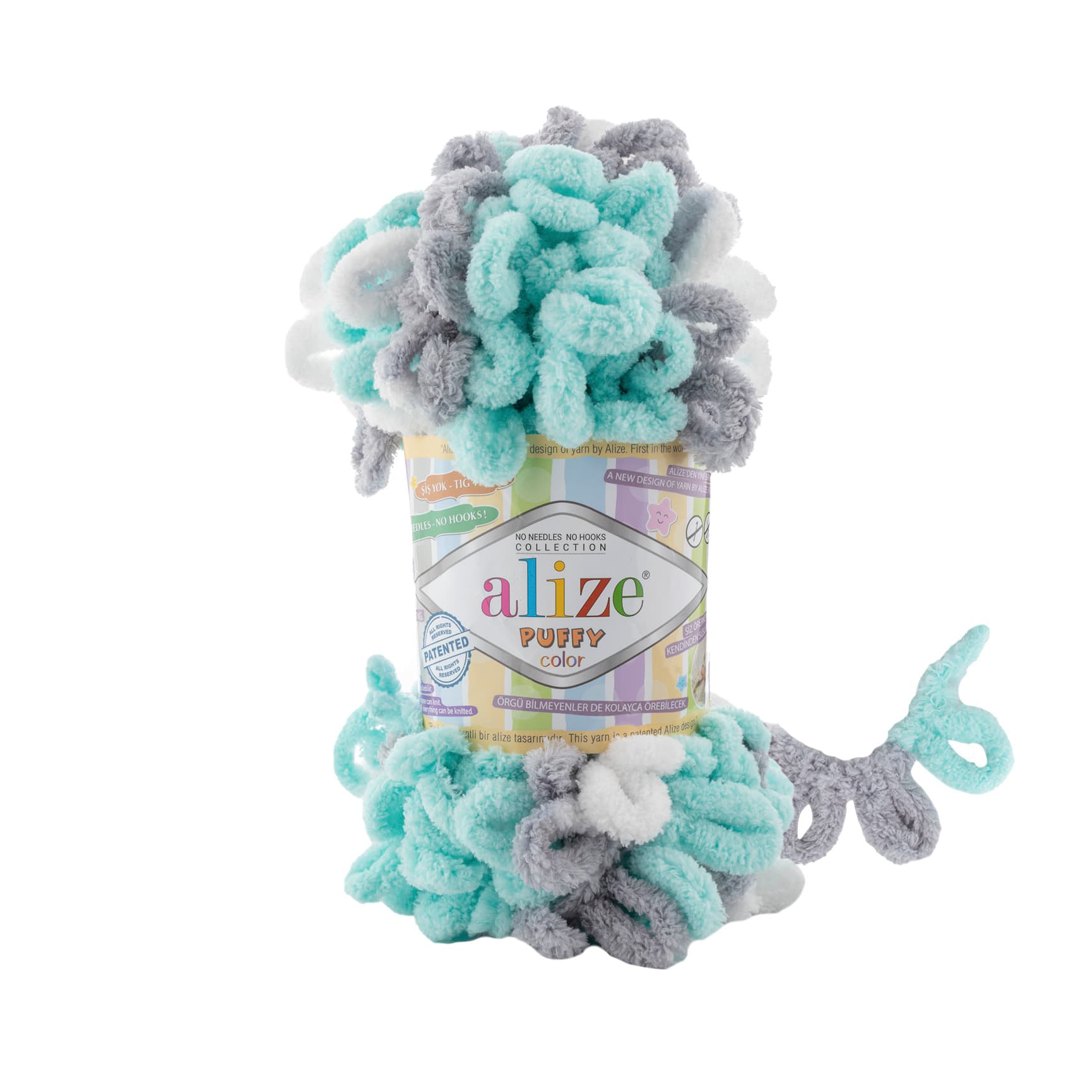 Alize Puffy Color 6408 Elle Örülen Örgü İpi