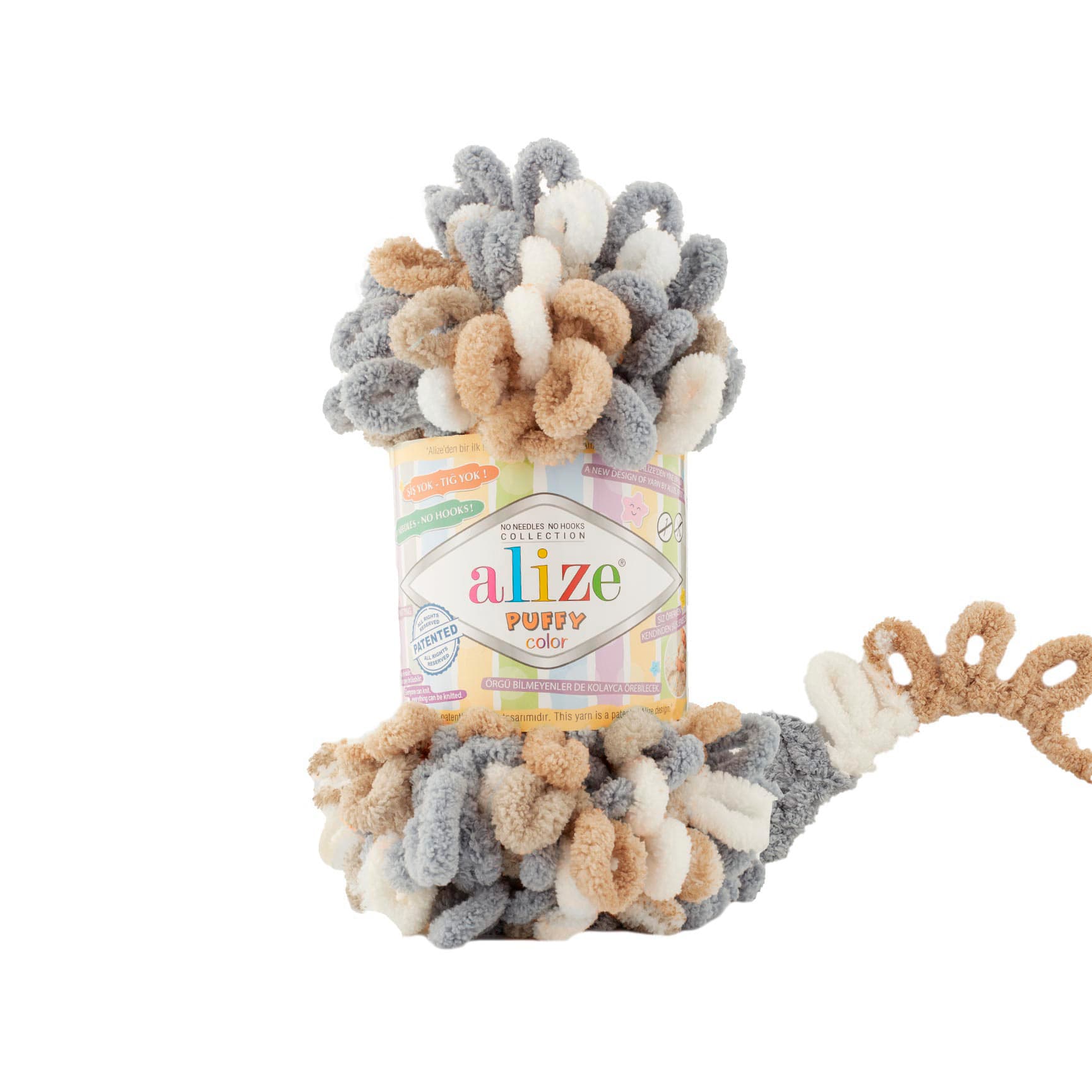 Alize Puffy Color 6395 Elle Örülen Örgü İpi