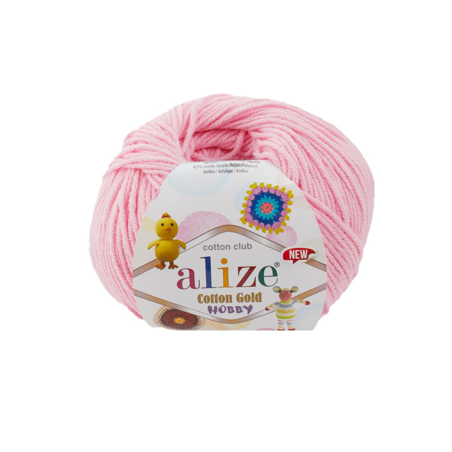 Alize Cotton Gold Hobby New 518 Balerin Pembe Pamuklu Örgü İpi