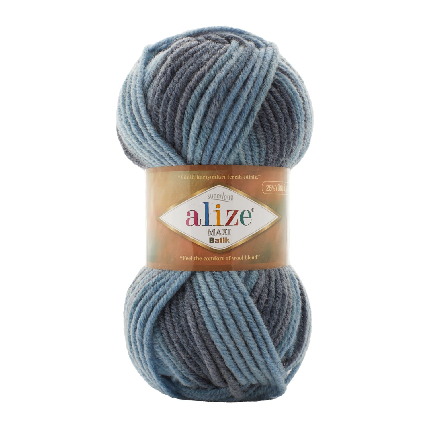 Alize Superlana Maxi Batik 7785 Yünlü Örgü İpi