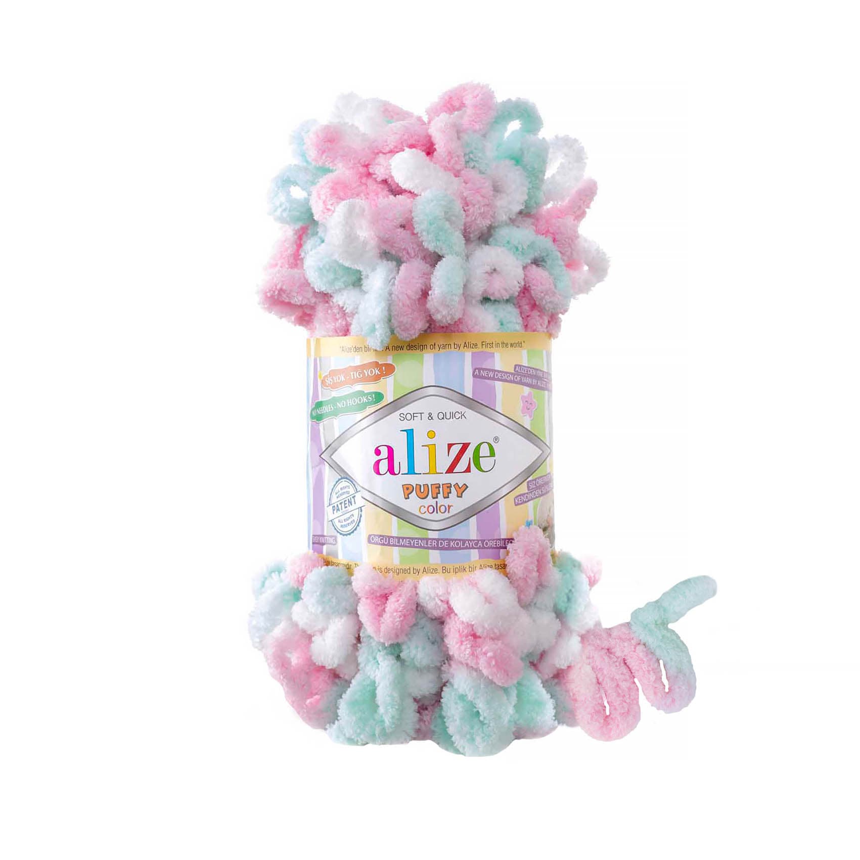 Alize Puffy Color 6052 Elle Örülen Örgü İpi