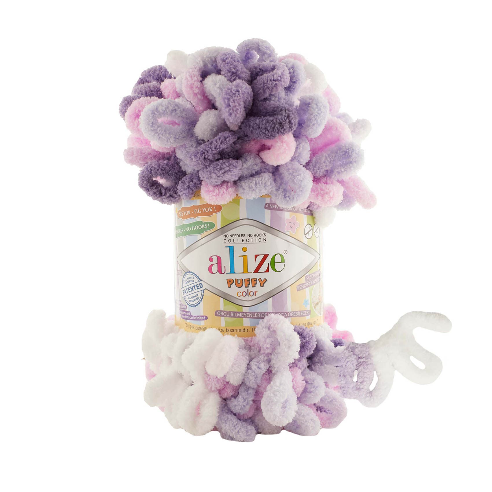 Alize Puffy Color 6305 Elle Örülen Örgü İpi