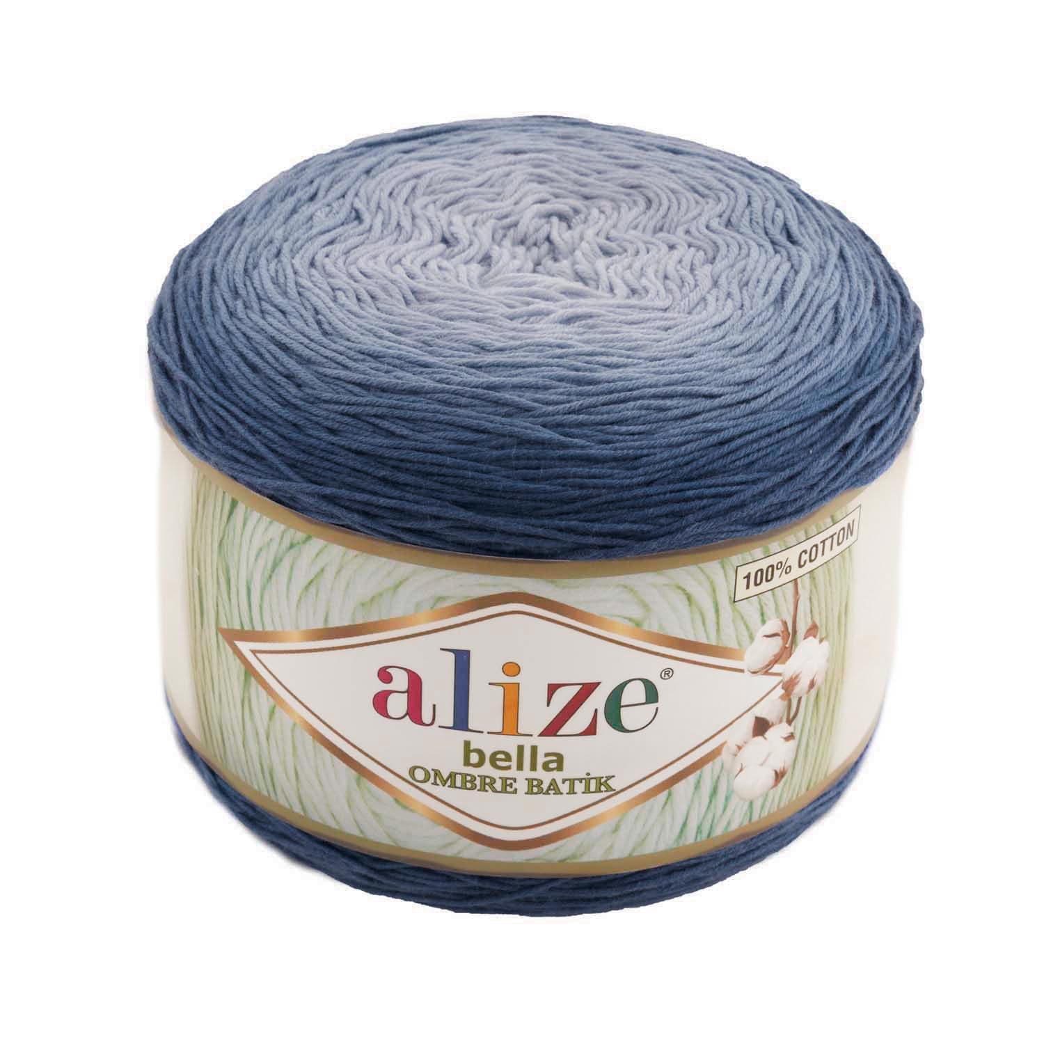 Alize Bella Ombre Batik 7266 Pamuklu Örgü İpi