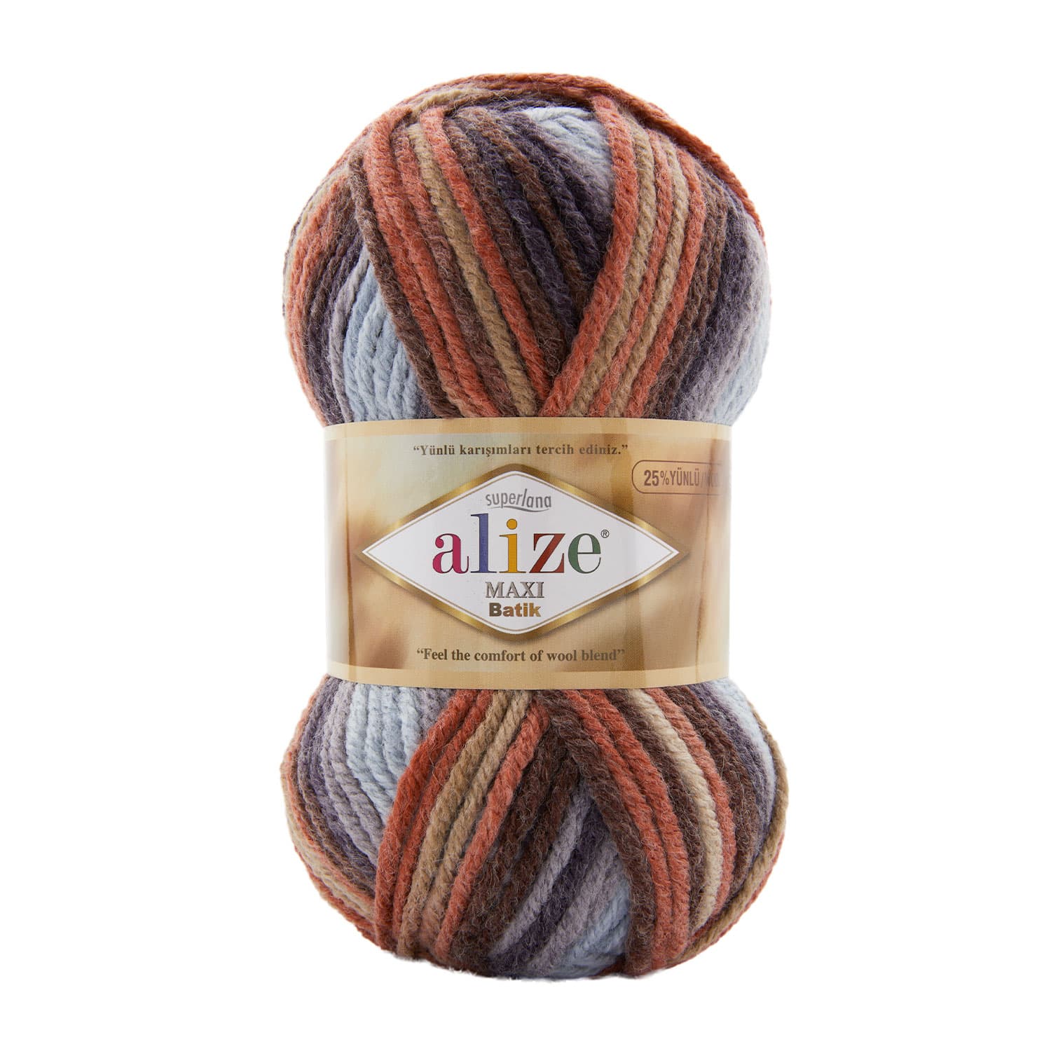 Alize Superlana Maxi Batik 7942 Yünlü Örgü İpi