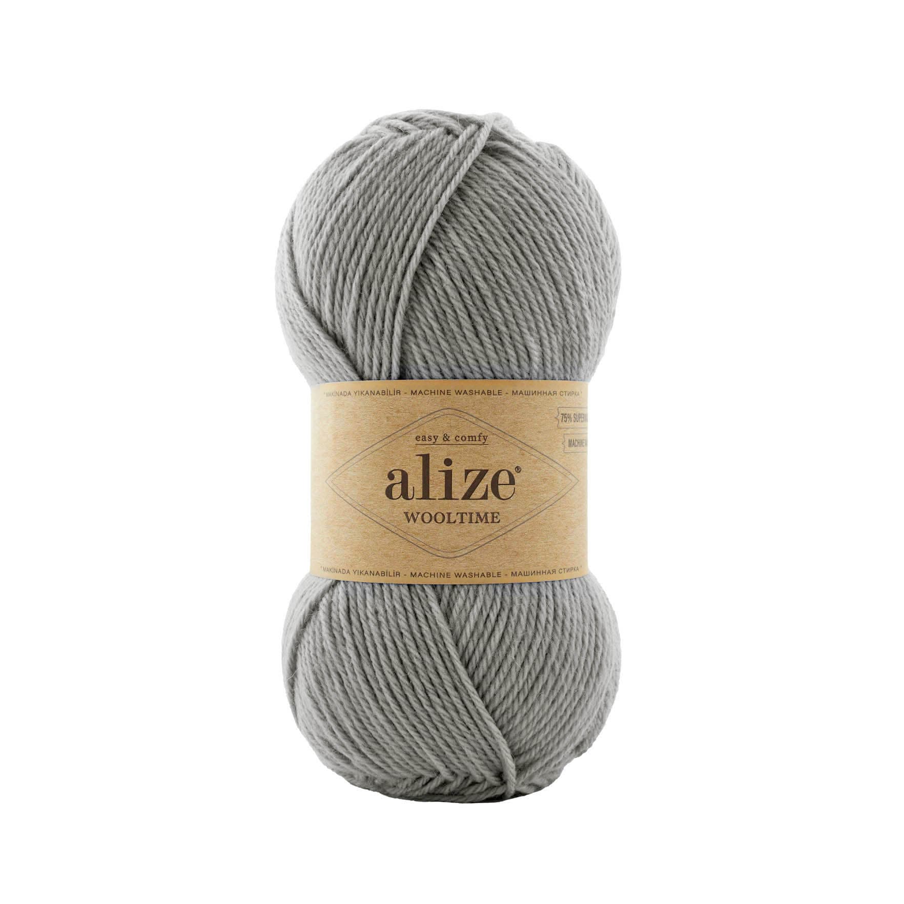 Alize Wooltime 21 Gri Örgü İpi