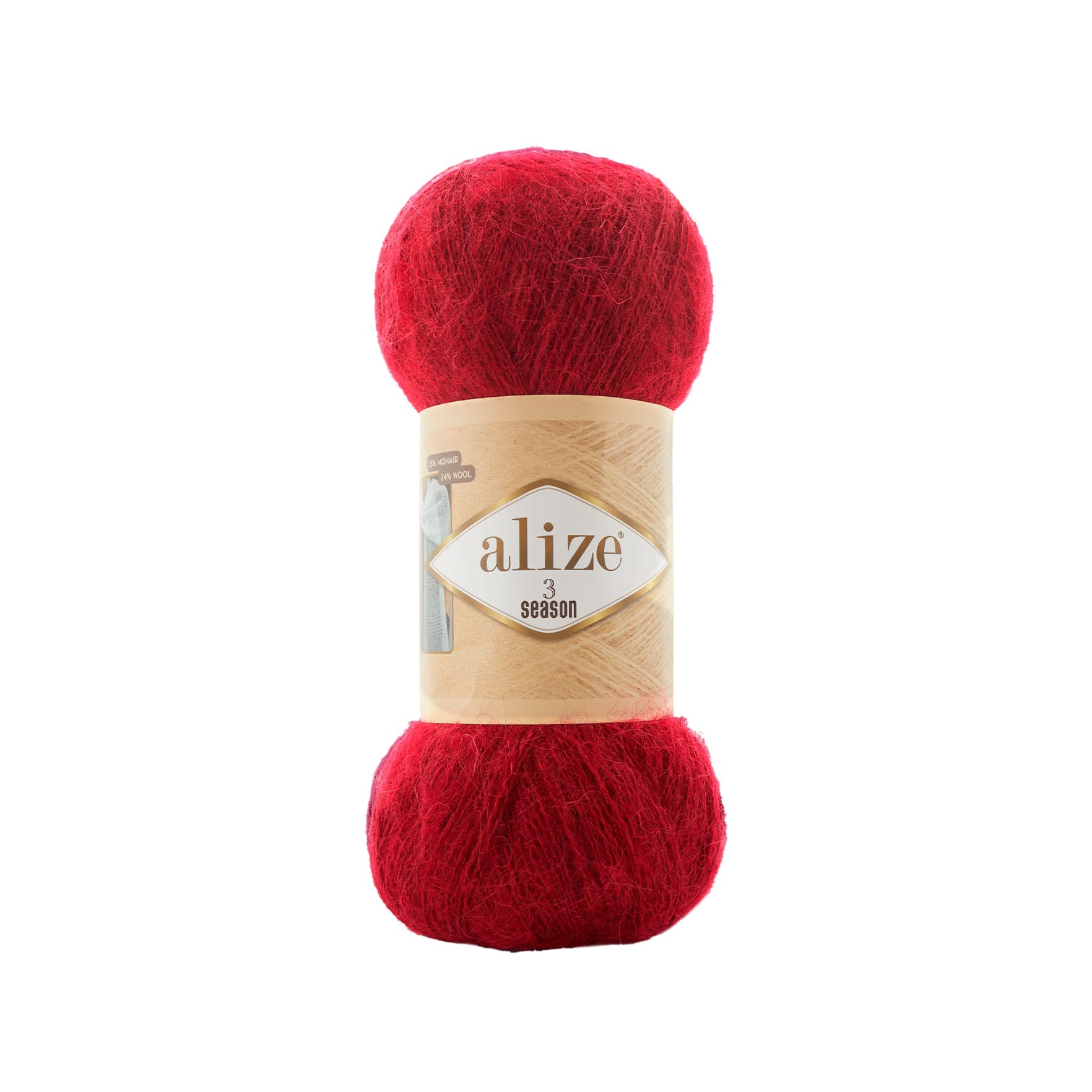 Alize 3 Season 56 Kırmızı Örgü İpi
