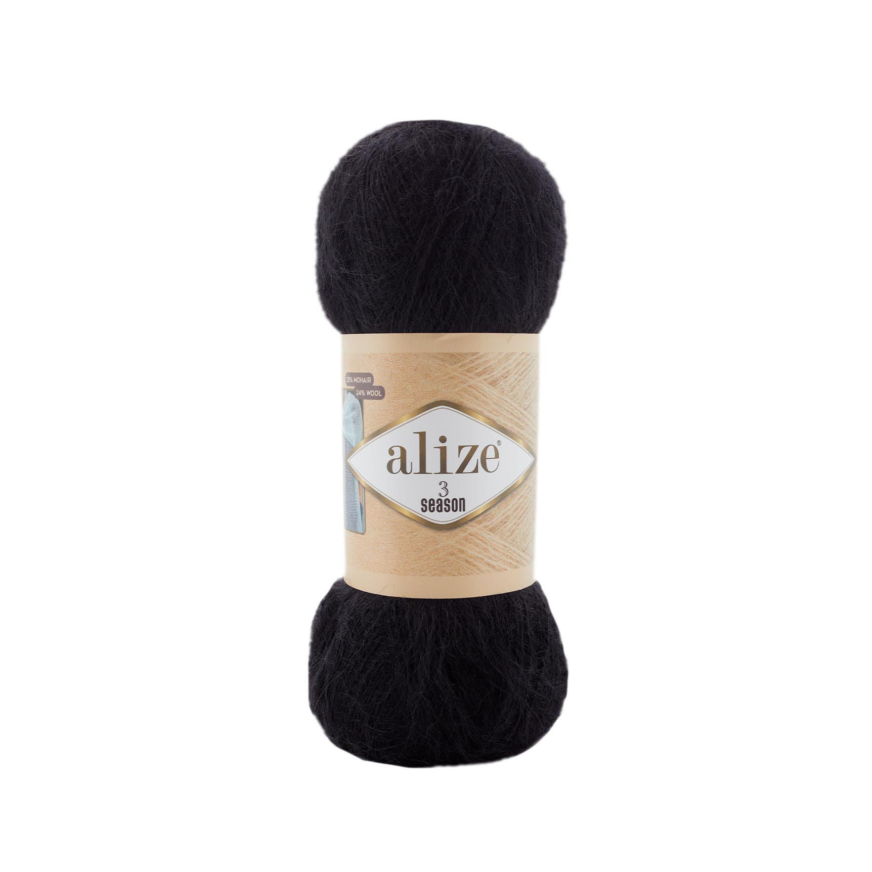 Alize 3 Season 60 Siyah Örgü İpi