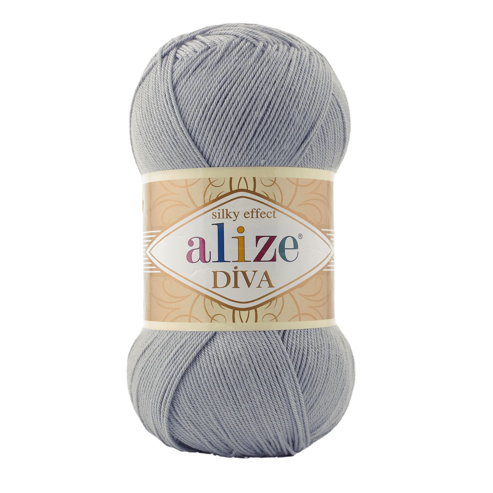 Alize Diva 355 Gri Sılky Effect 100 Gr Örgü İpi