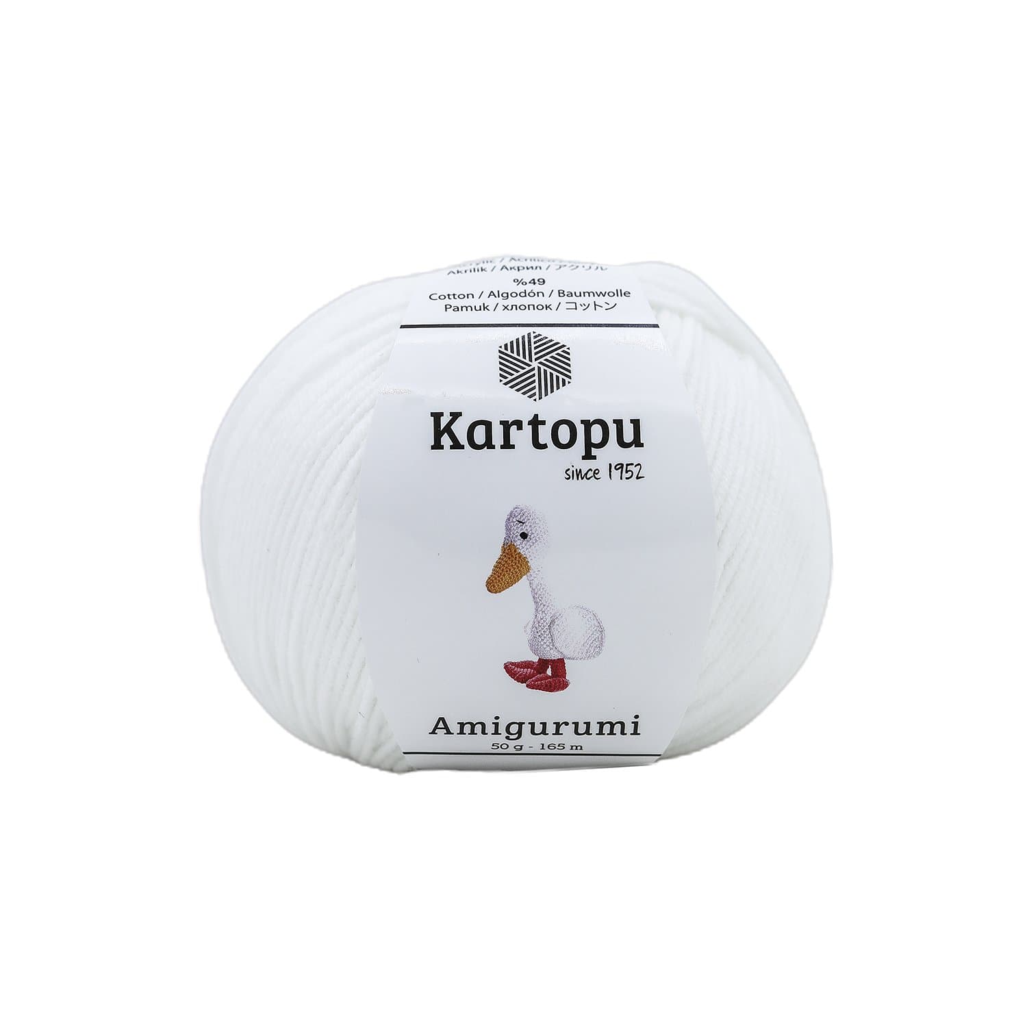 Kartopu Amigurumi K010 Beyaz Oyuncak İpi
