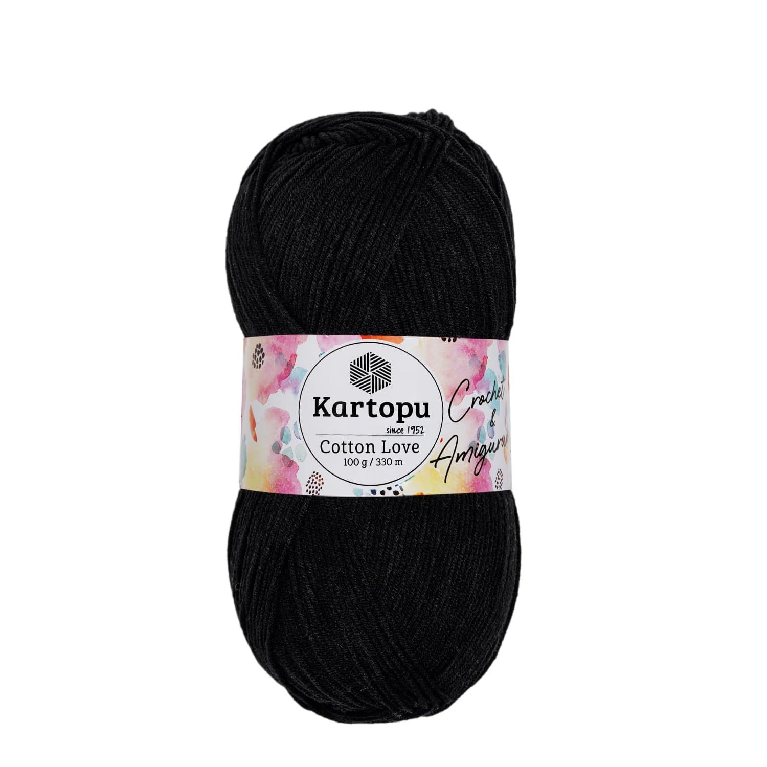 Kartopu Cotton Love K940 Siyah Pamuklu Örgü İpi