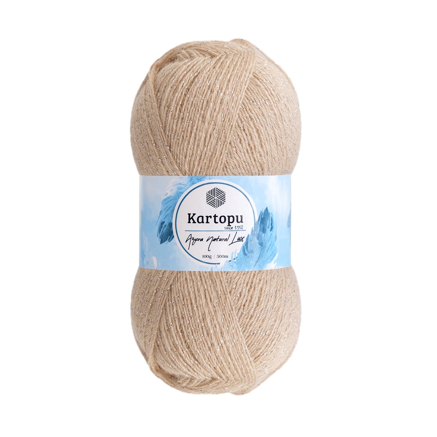 Kartopu Angora Natural Lux K855 Bej Yelek ve Şal İpi