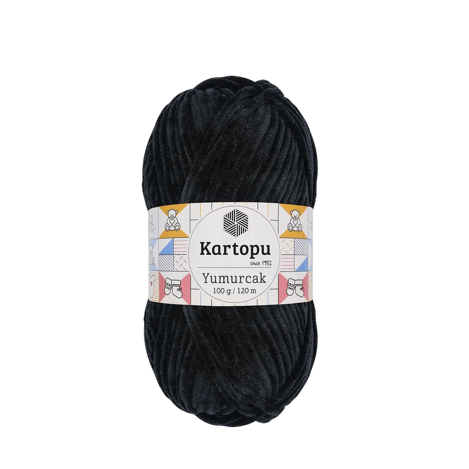 Kartopu Yumurcak K940 Siyah Kadife İp