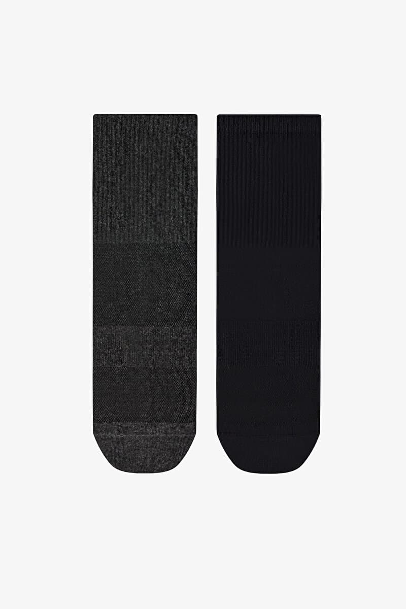 Non Grip Sport 2li Soket Çorap