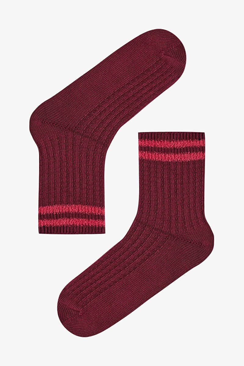 Peluş Ribli Kalın Soket Çorap