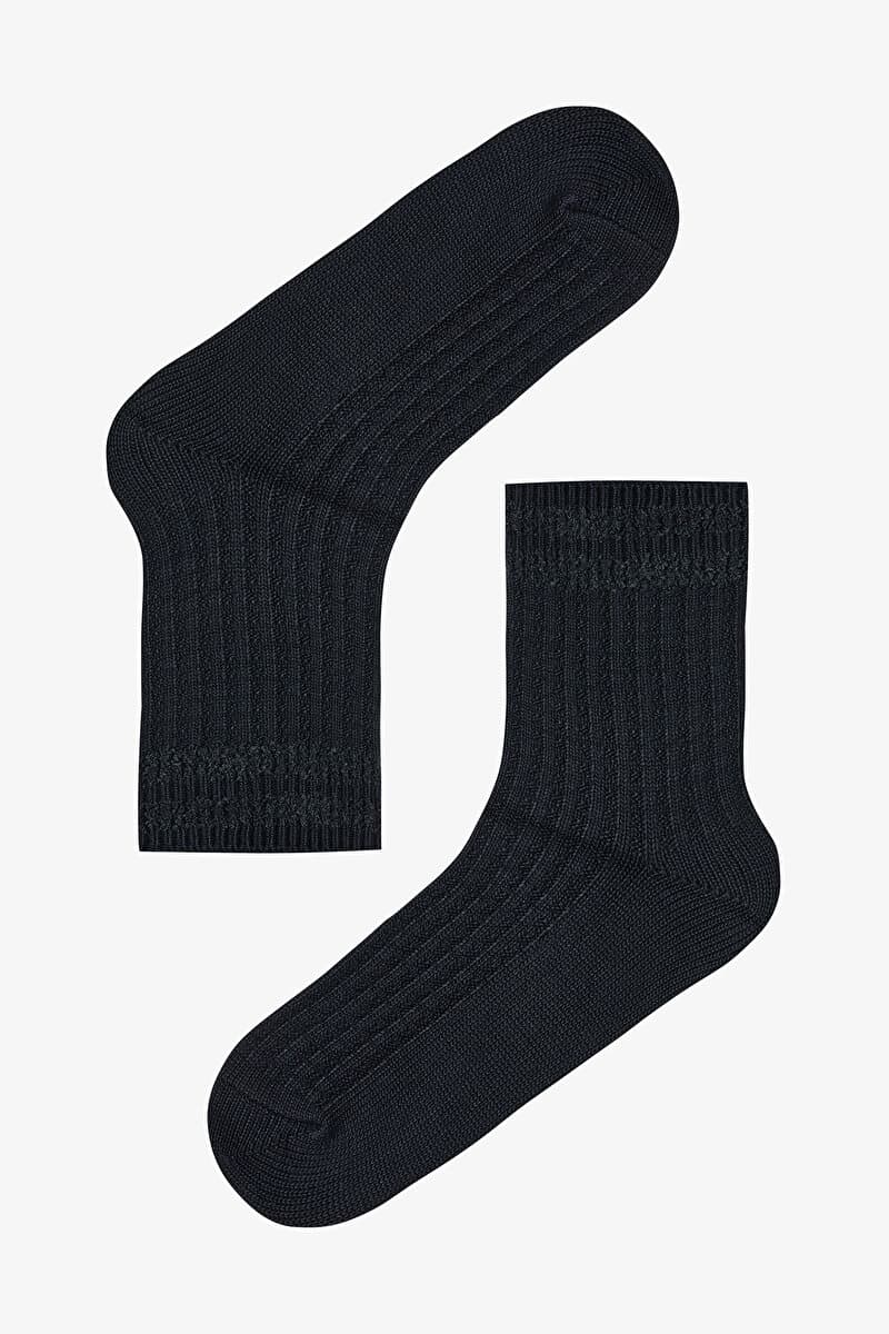 Peluş Ribli Kalın Soket Çorap