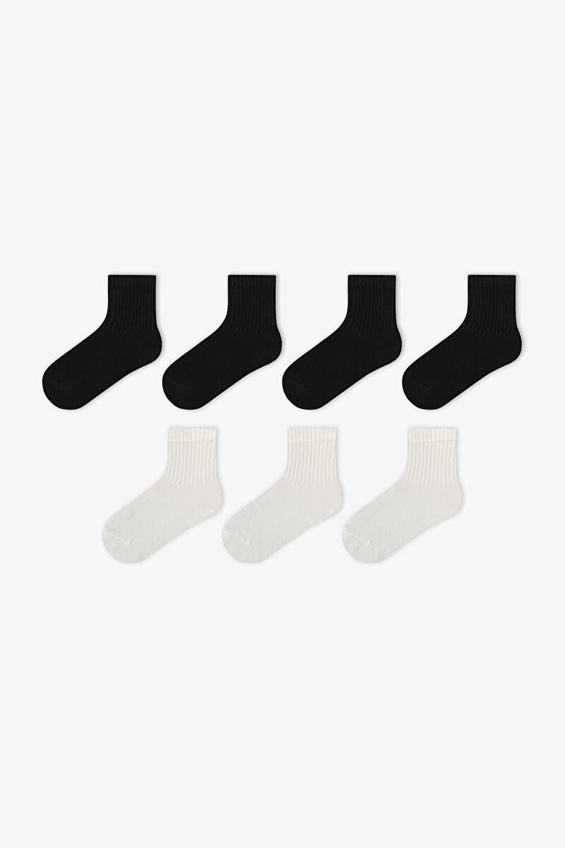 Unisex Çocuk Essentials 7 Çift Soket Çorap