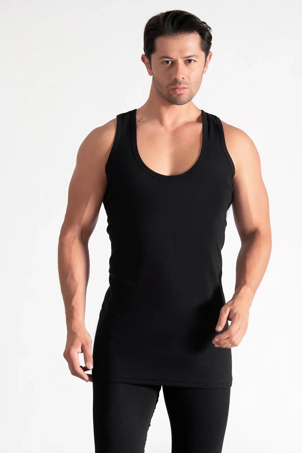 Tutku 0102 Erkek Beyaz Ribana Atlet 6'lı