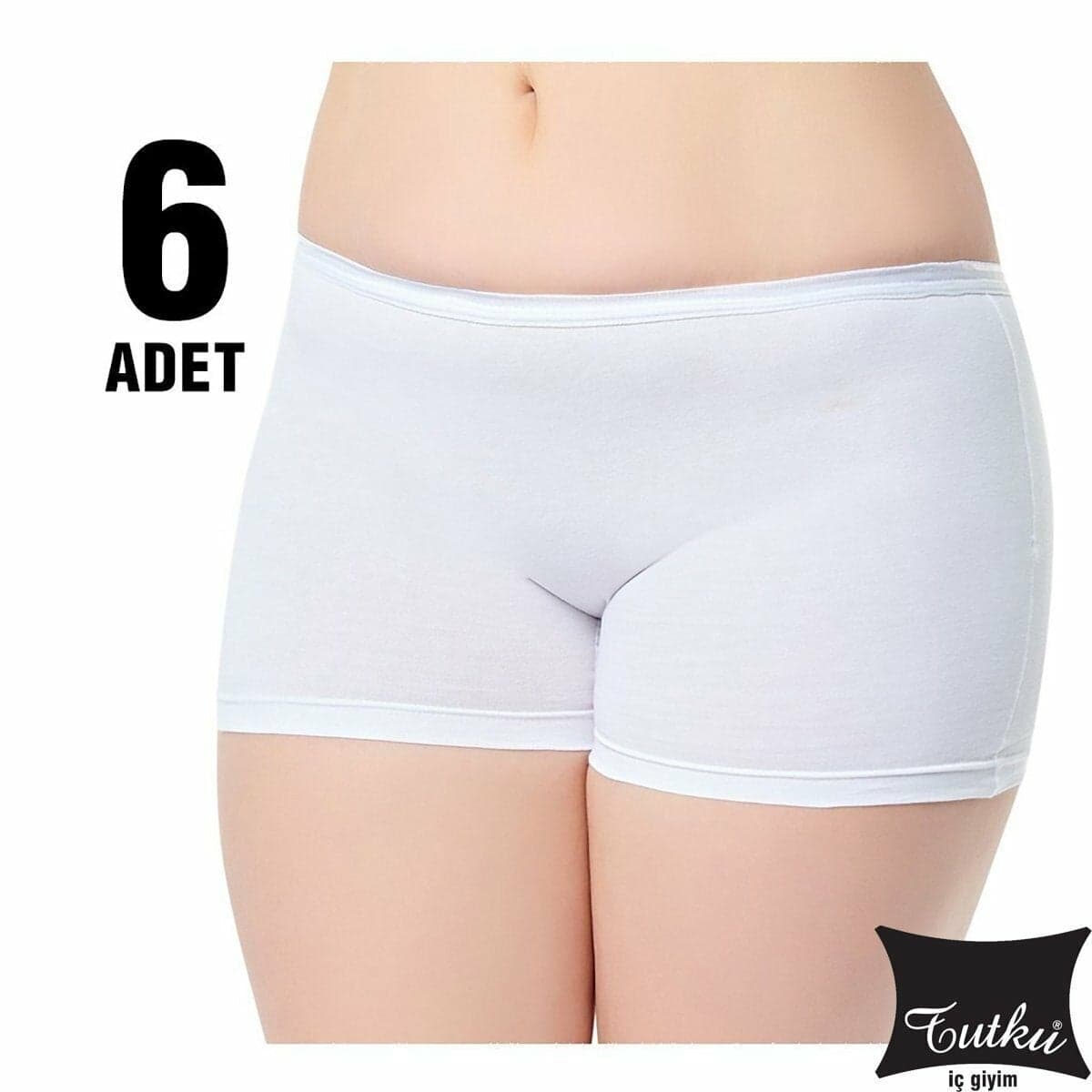Tutku 0154 Bayan Boxer Şort 6'lı