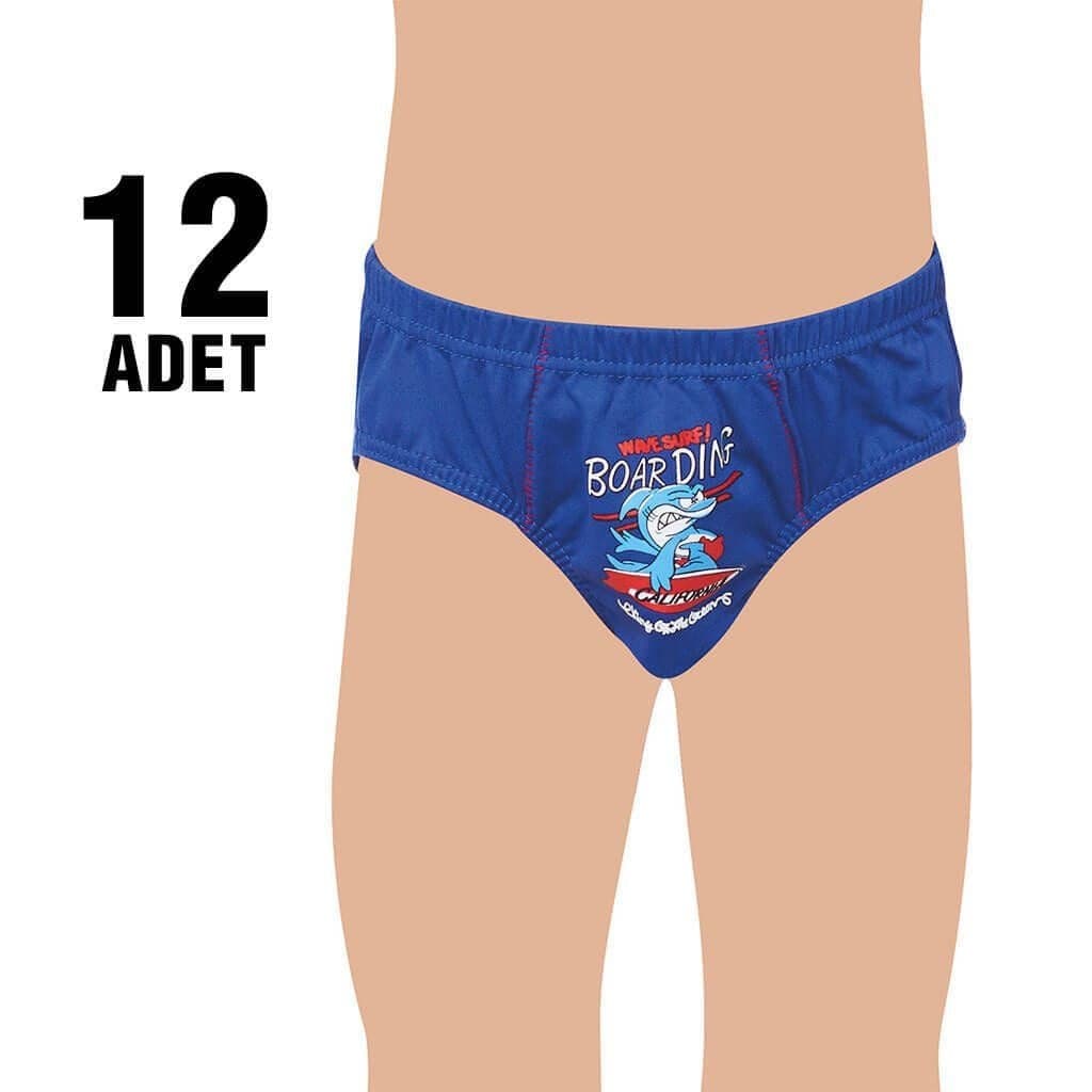 Tutku 0253 Elestan Baskılı Erkek Çocuk Boxer 12'li