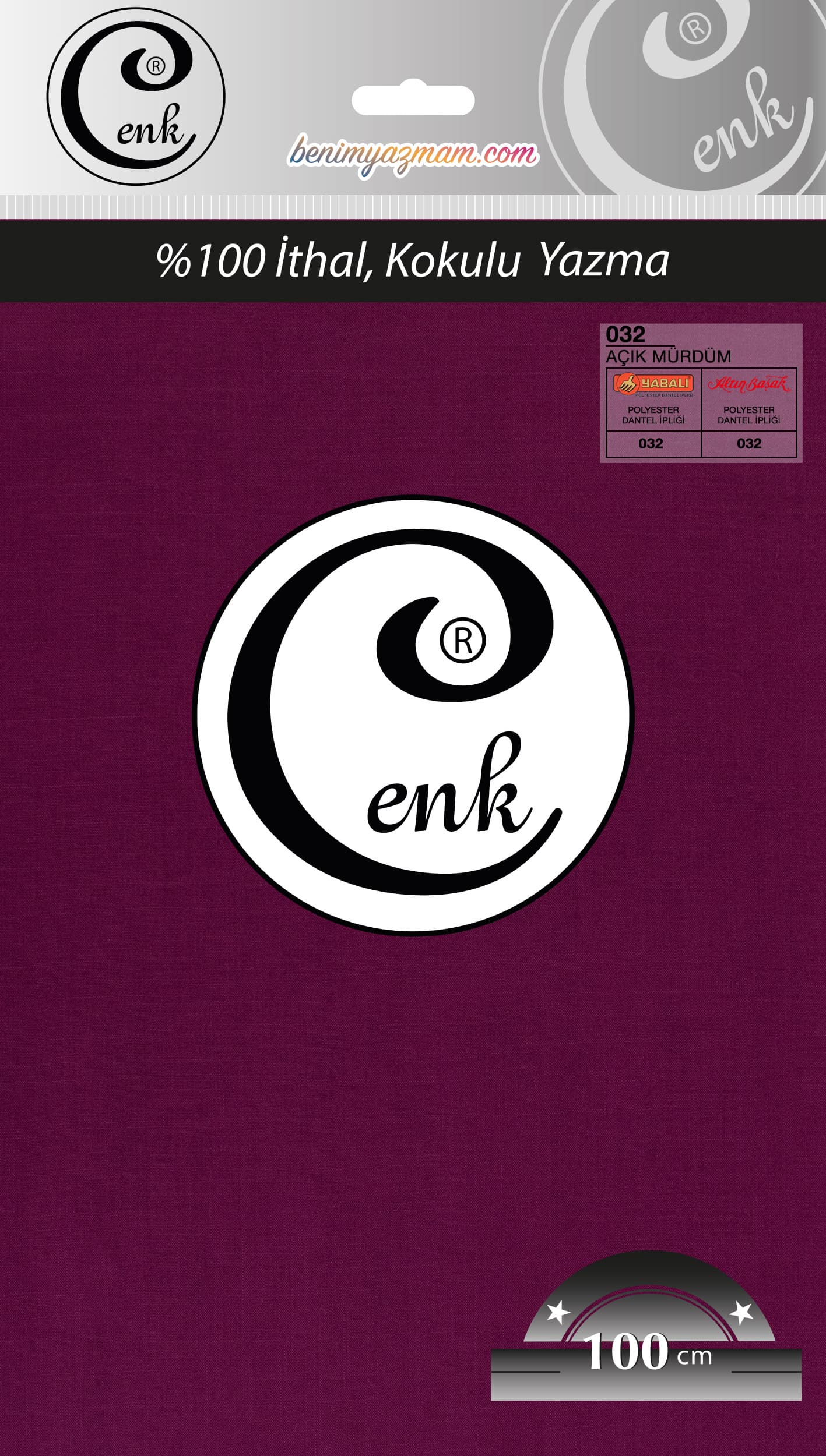 CENK YAZMA 100cm AÇIK MÜRDÜM TEKLİ POŞET YAZMA (301-032)