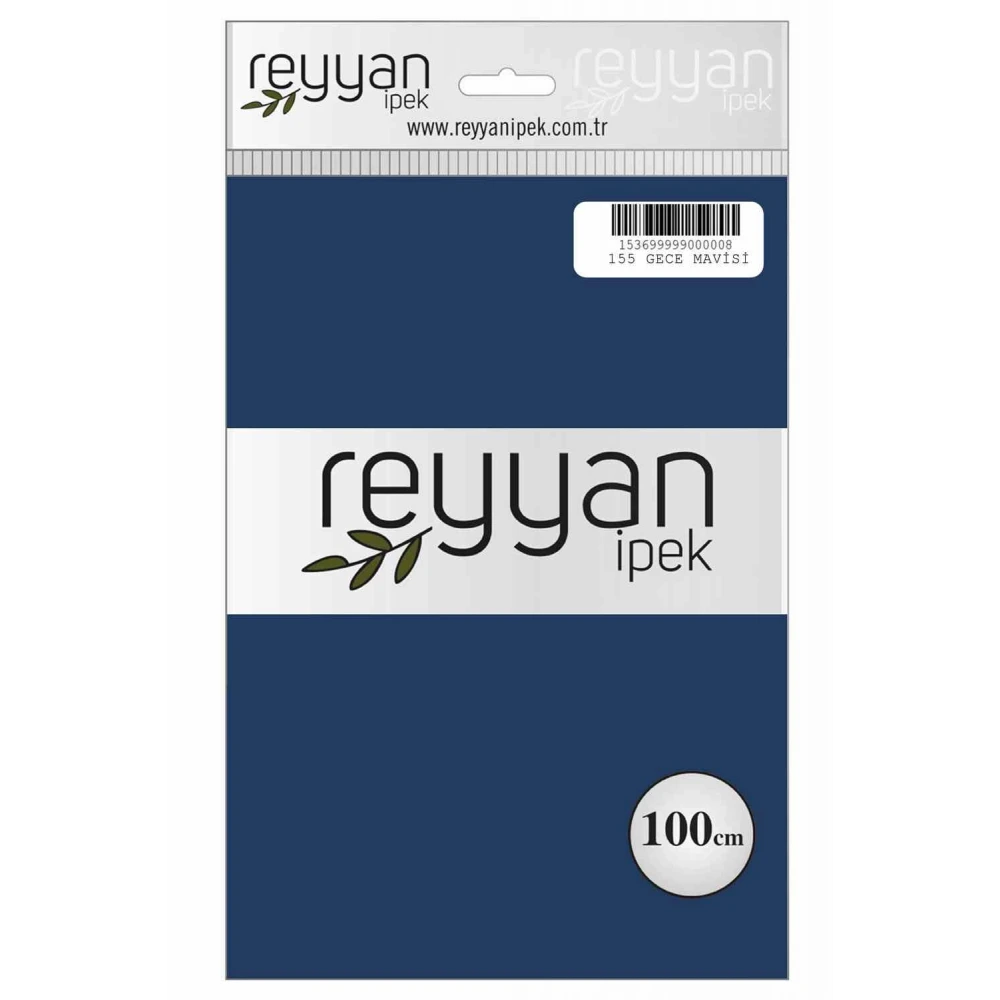 Reyyan İpek Düz Renk Oyalık Yazma Reyyan 155 Gece Mavisi