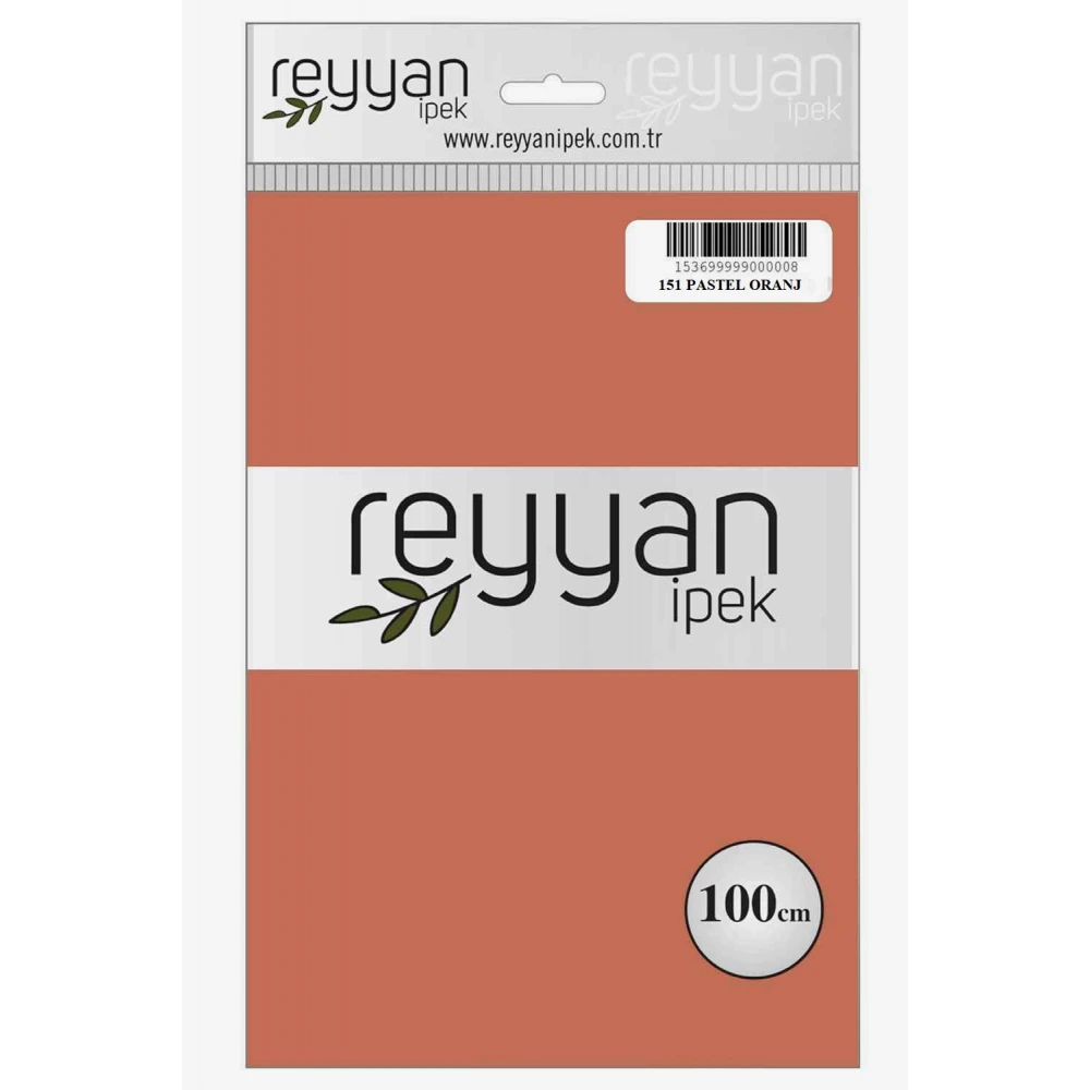 Reyyan İpek Düz Renk Oyalık Yazma Reyyan 151 Pastel Oranj