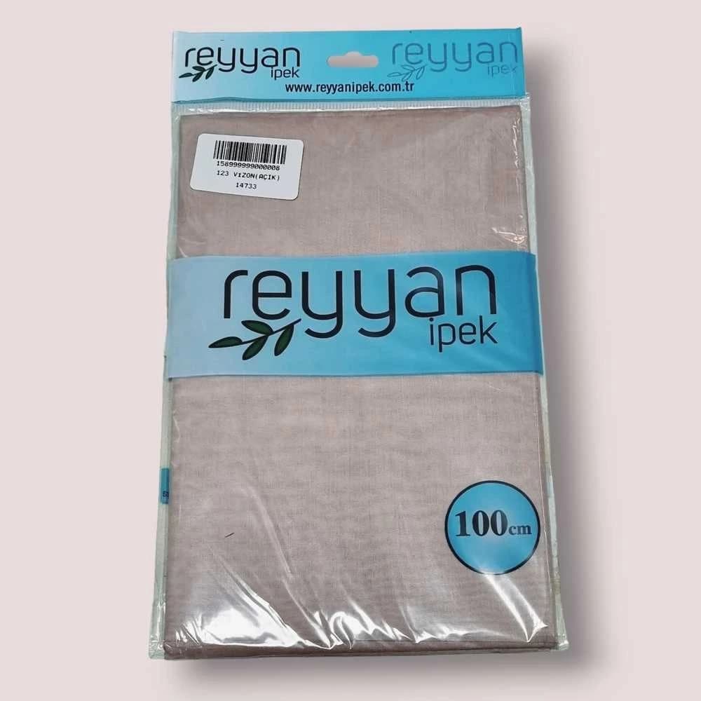 Reyyan İpek Düz Renk Oyalık Yazma 123 Vizon Acik