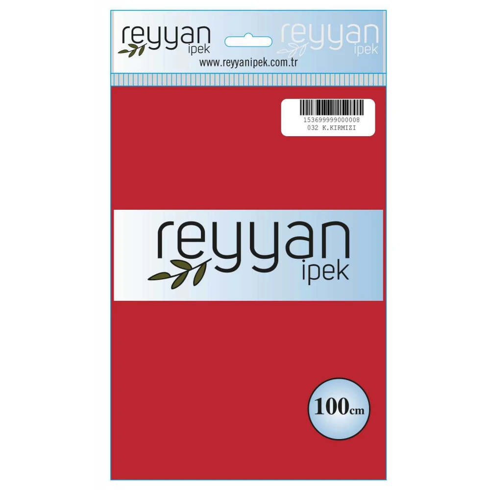 Reyyan İpek Düz Renk Oyalık Yazma Reyyan 032 K. Kirmizi