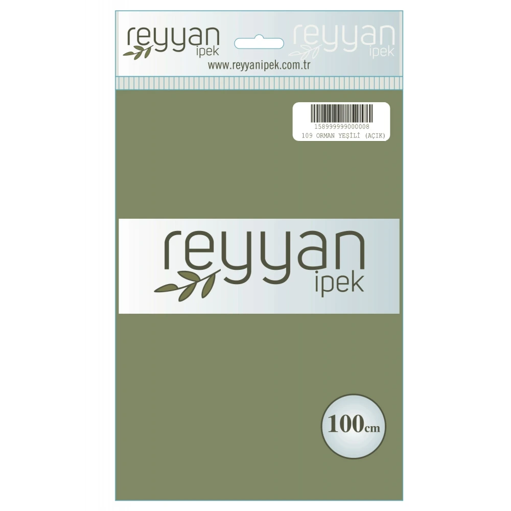 Reyyan İpek Düz Renk Oyalık Yazma Reyyan 109 A. Orman Yesili