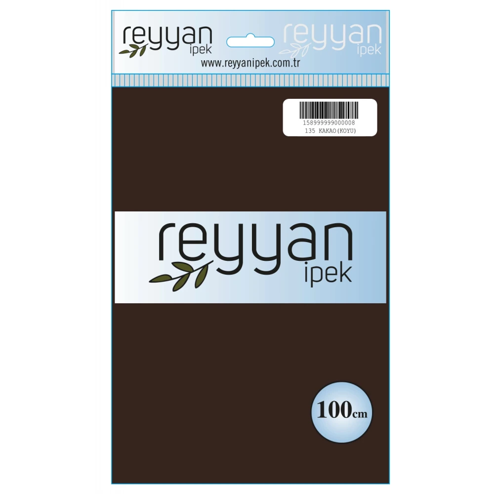 Reyyan İpek Düz Renk Oyalık Yazma Reyyan 135 K. Kakao