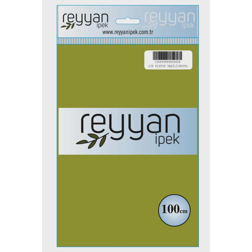 Reyyan İpek Düz Renk Oyalık Yazma Reyyan 139 K Fistik Yesili