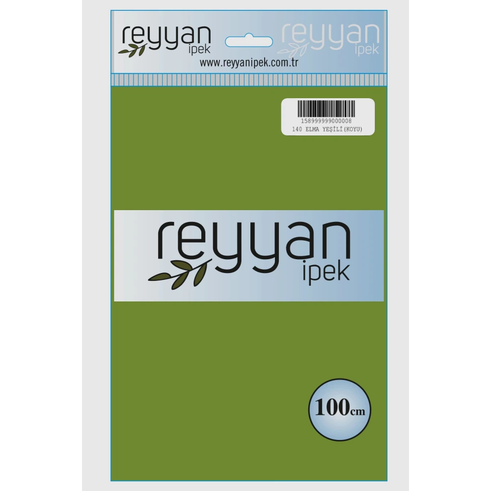 Reyyan İpek Düz Renk Oyalık Yazma Reyyan 140 K. Elma Yesili