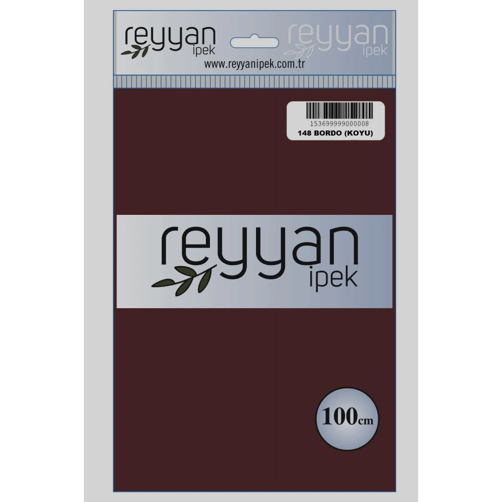 Reyyan İpek Düz Renk Oyalık Yazma Reyyan 148 Bordo Koyu