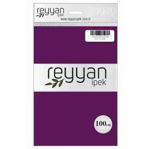 Reyyan İpek 100 cm Düz Poşetli Yazma Koyu Mor 028